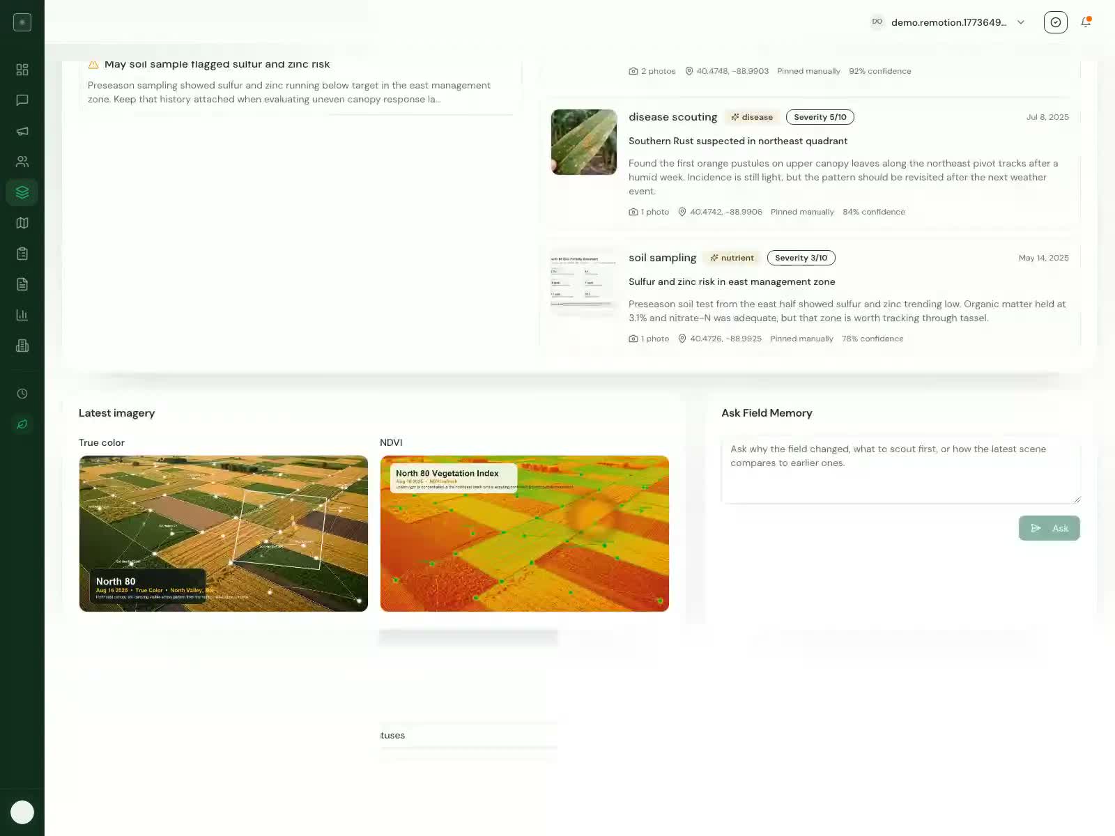 Field Memory platform snippet preview